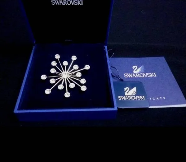 スワロフスキー/SWAROVSKI◆キラキラブローチ/中古・美品